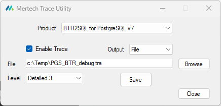 Mertech Trace Utility